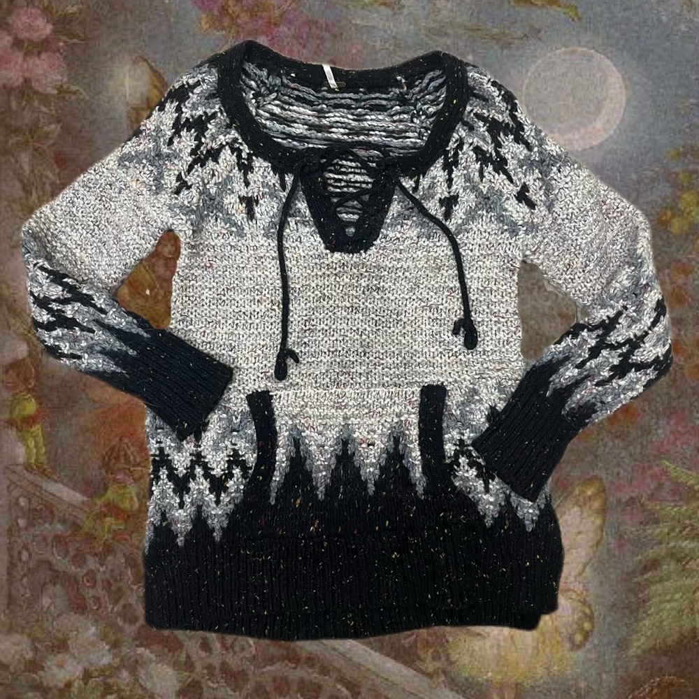 Thick knit free people pullover sweater